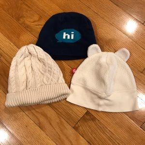 Bundle of 3 baby hats